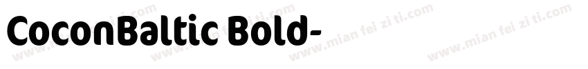CoconBaltic Bold字体转换